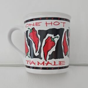 Russ Berrie One Hot Tamale Mug - Red, Black, and White